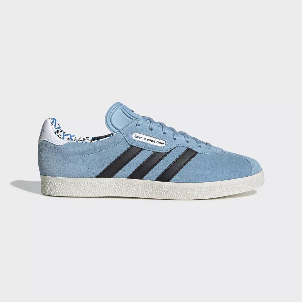 Adidas HAGT Gazelle Super Tenis Azules Para Hombre (MX-44684)